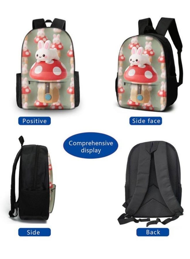 Bright Li Fire Fashion is unlimited! Cartoon bag three-piece set, suitable for a variety of scenes for students and teenagers (available for students, children, friends on outings, mountain climbing, school, etc.) - 27 - Image 3