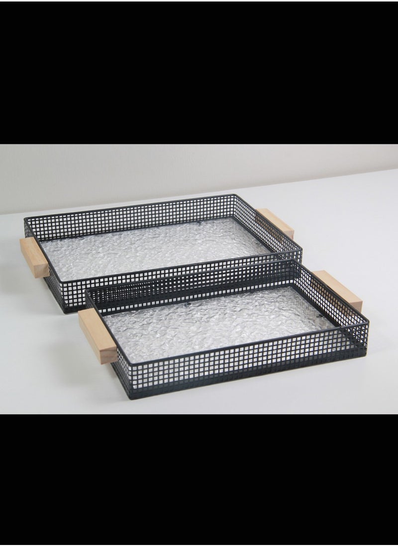 Generic - Serving tray set with tissue box - Image 1