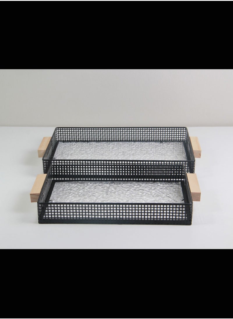 Generic - Serving tray set with tissue box - Image 1