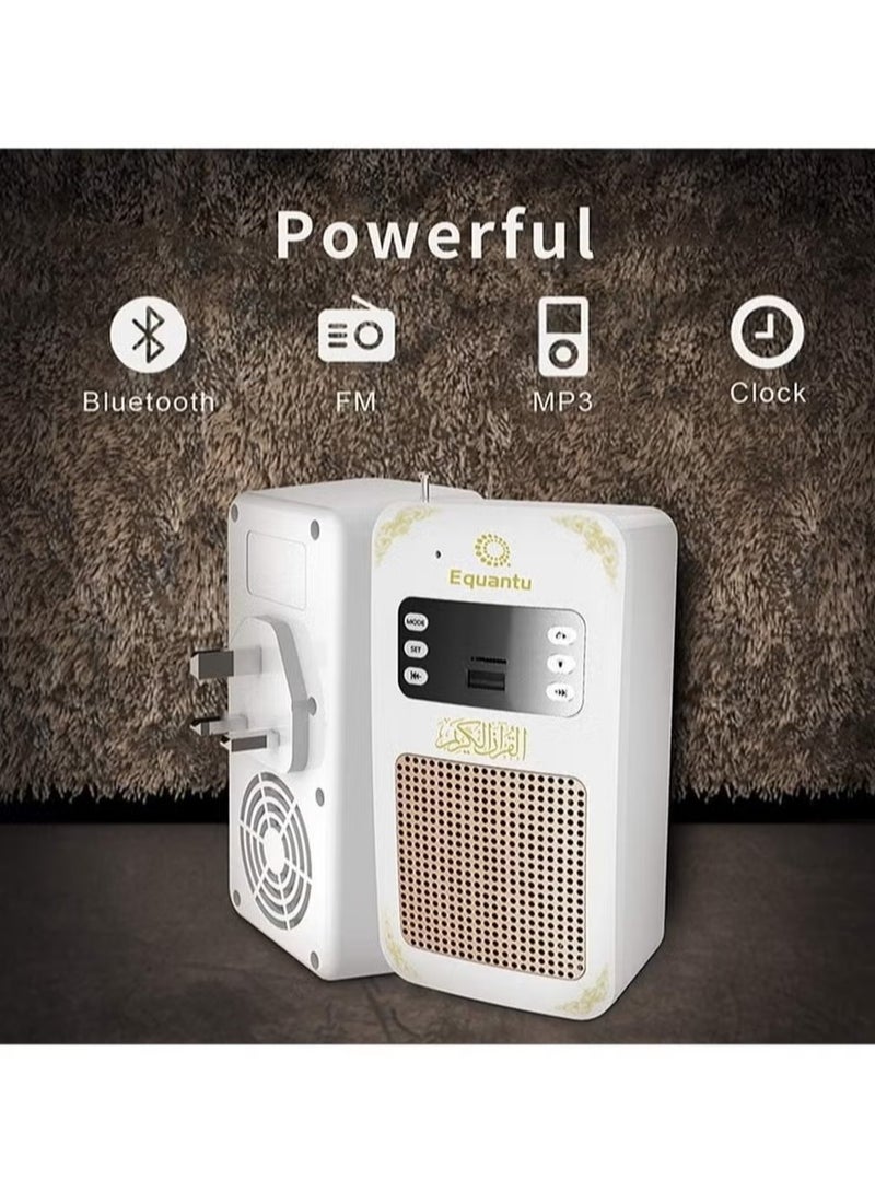 SQ669 Portable Small Bluetooth Speaker MP3 Arabic Translator Quran Player with USB Jack – White - Image 4