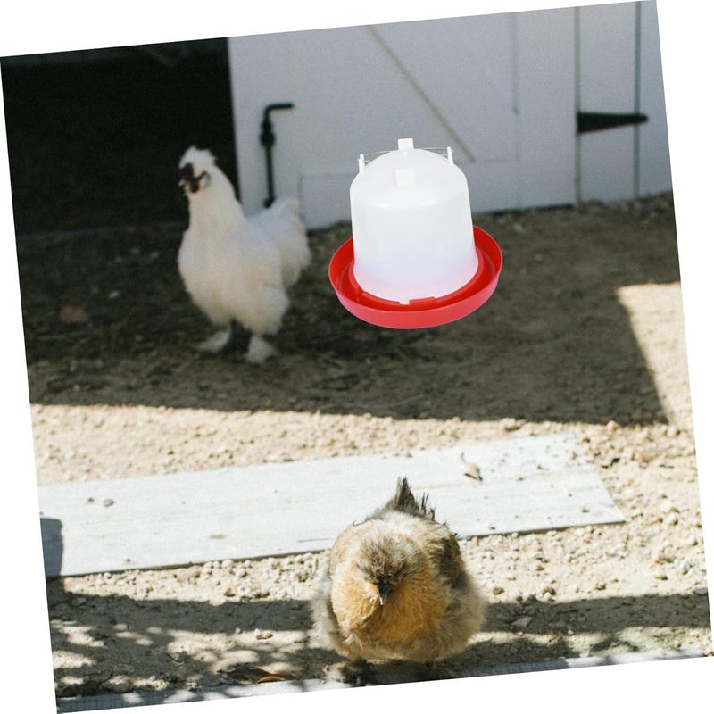 1pc Automatic Chicken Waterer Refillable Poultry Drinker for Chickens Pigeons and Quail Easy Clean and Sun-Protected Design for Backyard Farming Style - Image 3