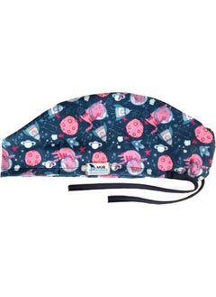 Nur Medikal Giyim Nur Medical Clothing Alien Cat Patterned Surgical Bonnet 