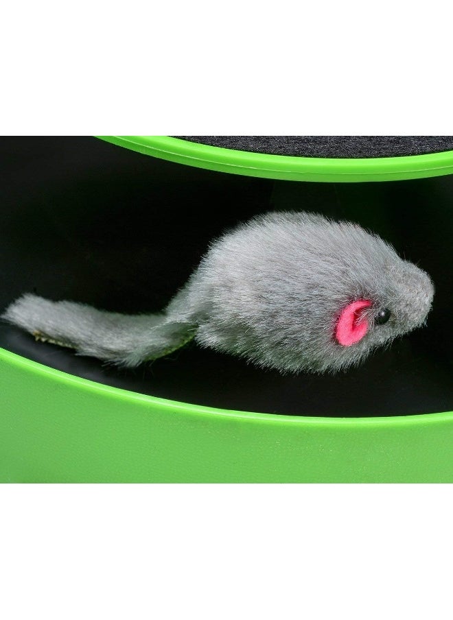 Mumoo Bear - Mumoo Bear Cat Interactive Toys With A Running Mice And A Scratching Pad, Green - Image 1