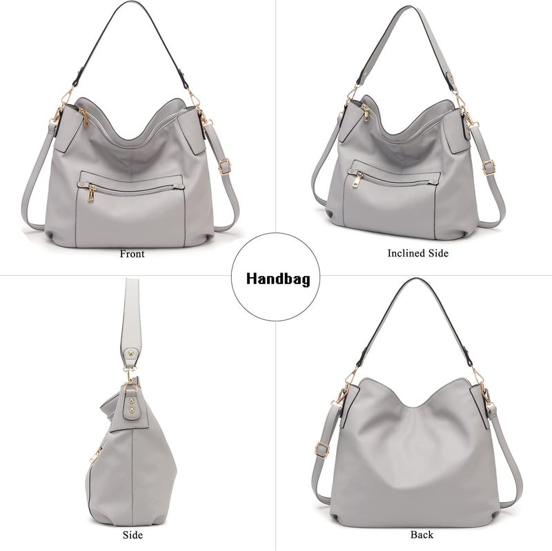 Idesort Large Crossbody Bags Ladies Shoulder Handbags Purse and Wallet Set for Women Totes Hobo Purses - Image 5