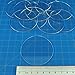 LITKO 60mm Round Clear Acrylic Miniature Bases 15mm Thin Set of 10 Compatible with Warhammer 40000 Age of Sigmar Tabletop Wargames 60mm Clear Round Bases 10 Pack - Image 3