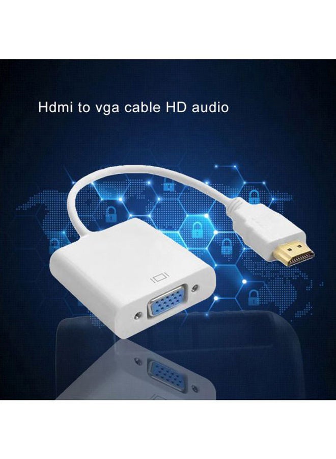 NIBEMINENT HDMI To VGA Cable 6x6x4cm White  - Image 3