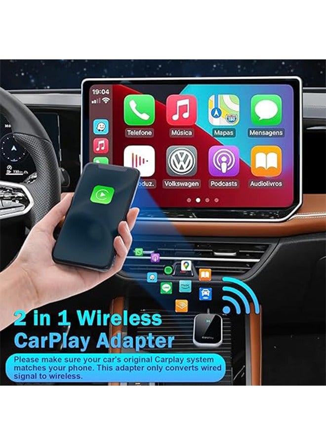 X-level 2 in 1 Wireless CarPlay and Android Auto Wireless Adapter,5.8 GHz Wireless Carplay Dongle for Wired Apple Carplay and Android - Image 2
