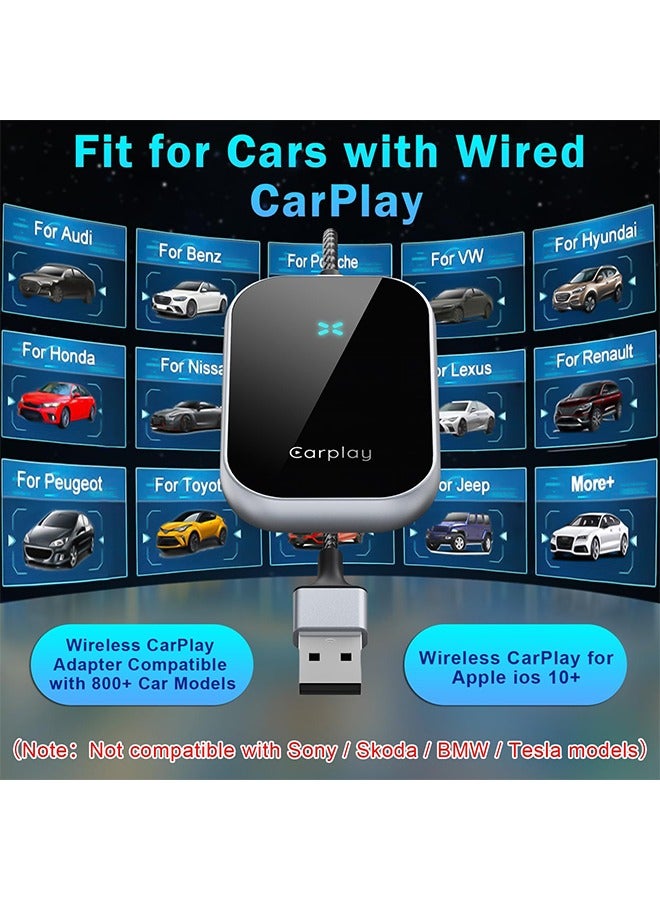 X-level 2 in 1 Wireless CarPlay and Android Auto Wireless Adapter,5.8 GHz Wireless Carplay Dongle for Wired Apple Carplay and Android - Image 3