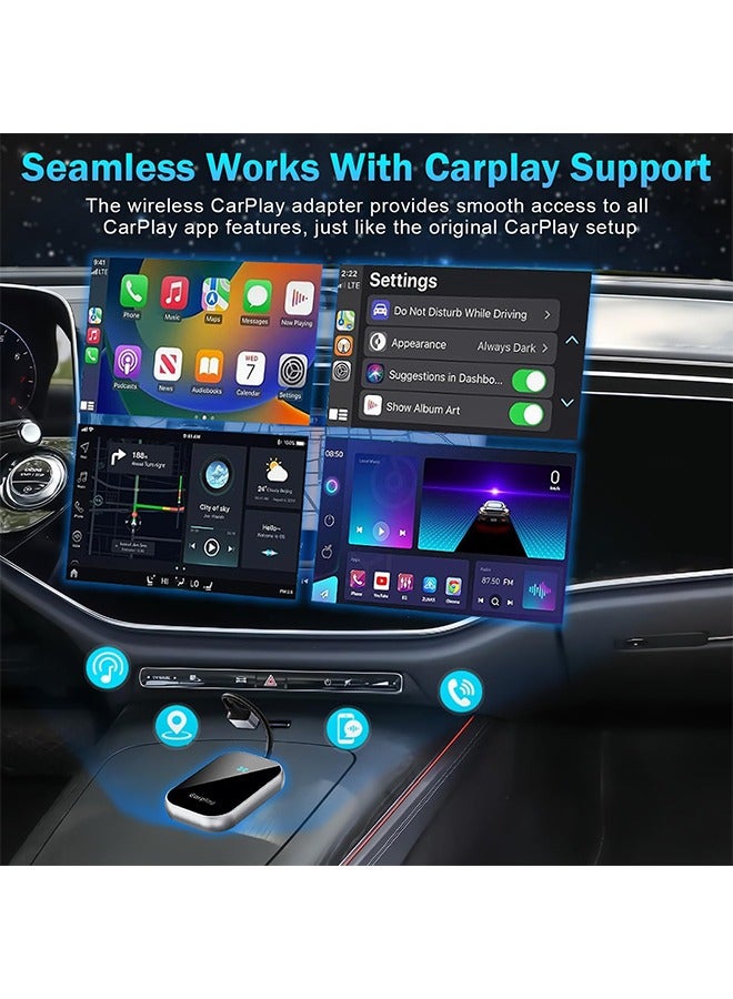 X-level 2 in 1 Wireless CarPlay and Android Auto Wireless Adapter,5.8 GHz Wireless Carplay Dongle for Wired Apple Carplay and Android - Image 5