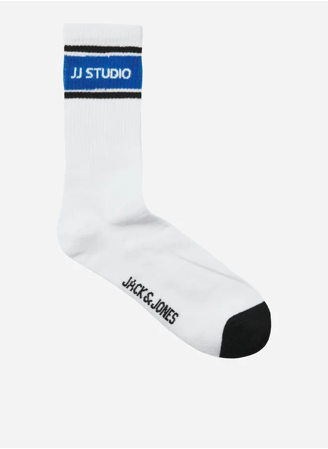 جاك اند جونز Set of 3 - Printed Crew Socks