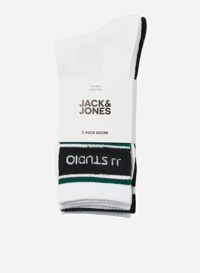 JACK & JONES Jack & Jones Set of 3 - Printed Crew Socks