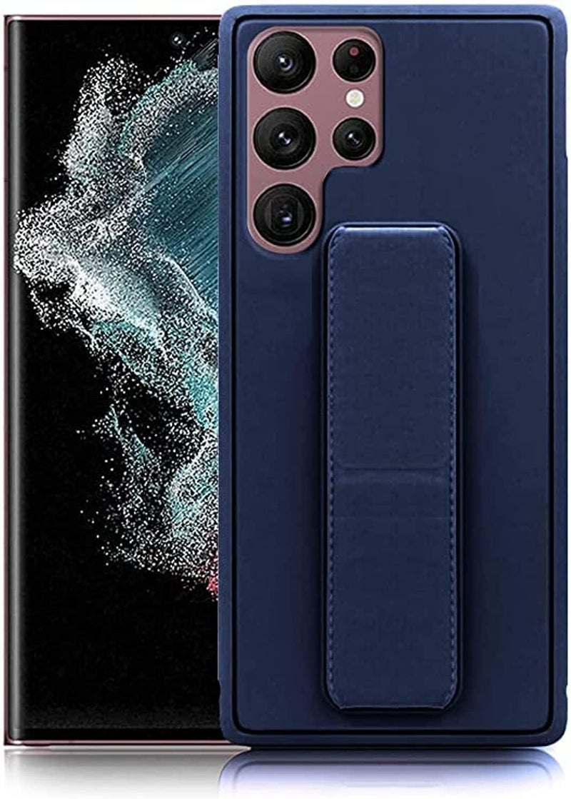 S-TOP Magnetic Protection Case Cover Compatible With Samsung Galaxy S22 Ultra 5G Navy