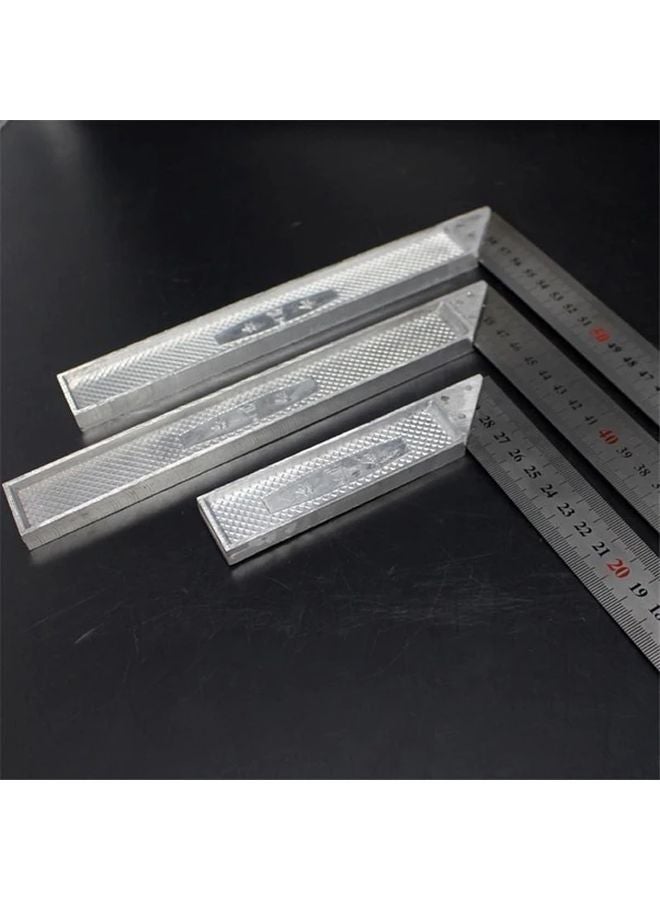 250mm Aluminum Handle Stainless Steel Angle Square Ruler Dual Scale Measuring Tool - Image 5