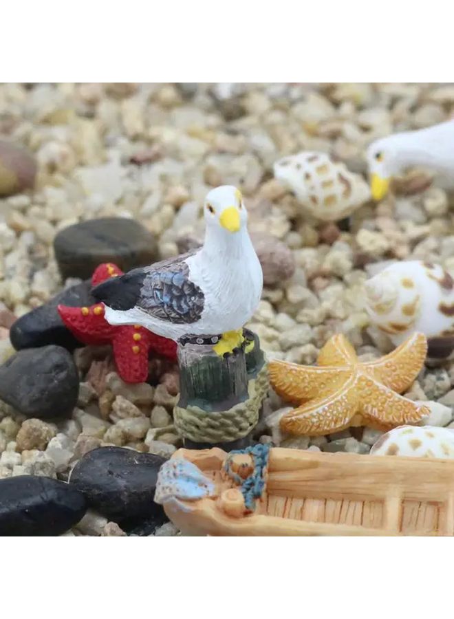 1pc Miniature Resin Seabird Cute Animal Model Creative Craft Home Garden Ornament Kit Micro Landscape DIY Decoration Prop Decor Gift - Image 3