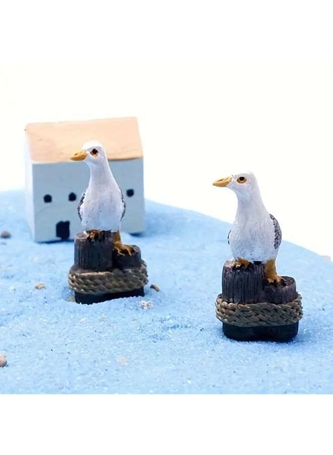 1pc Miniature Resin Seabird Cute Animal Model Creative Craft Home Garden Ornament Kit Micro Landscape DIY Decoration Prop Decor Gift - Image 4