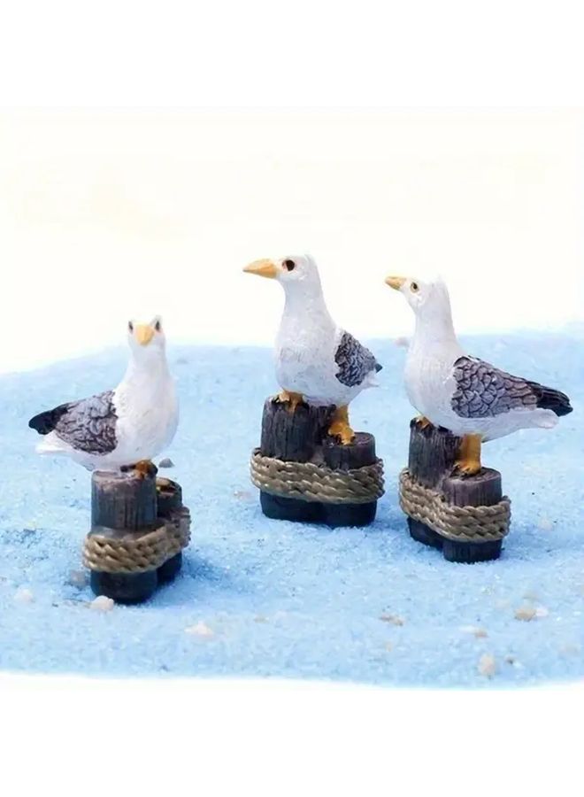 1pc Miniature Resin Seabird Cute Animal Model Creative Craft Home Garden Ornament Kit Micro Landscape DIY Decoration Prop Decor Gift - Image 2