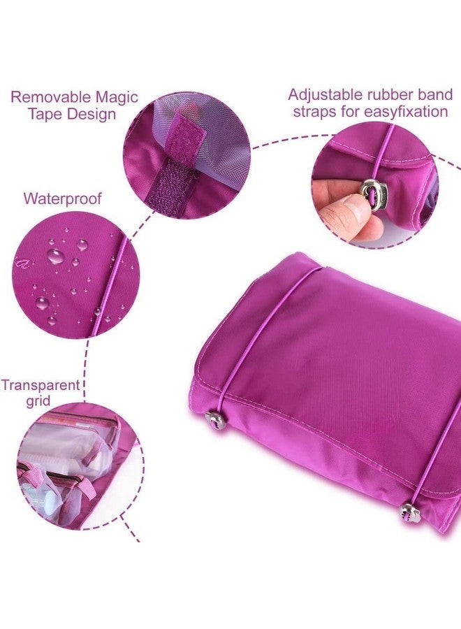 Vroxy 4 in 1 Waterproof Detachable Makeup Pouch Organizer Bag for Travel, Cosmetic Makeup Pouch for Cosmetic Pouch, for Girls Women (1Pcs) - Image 4