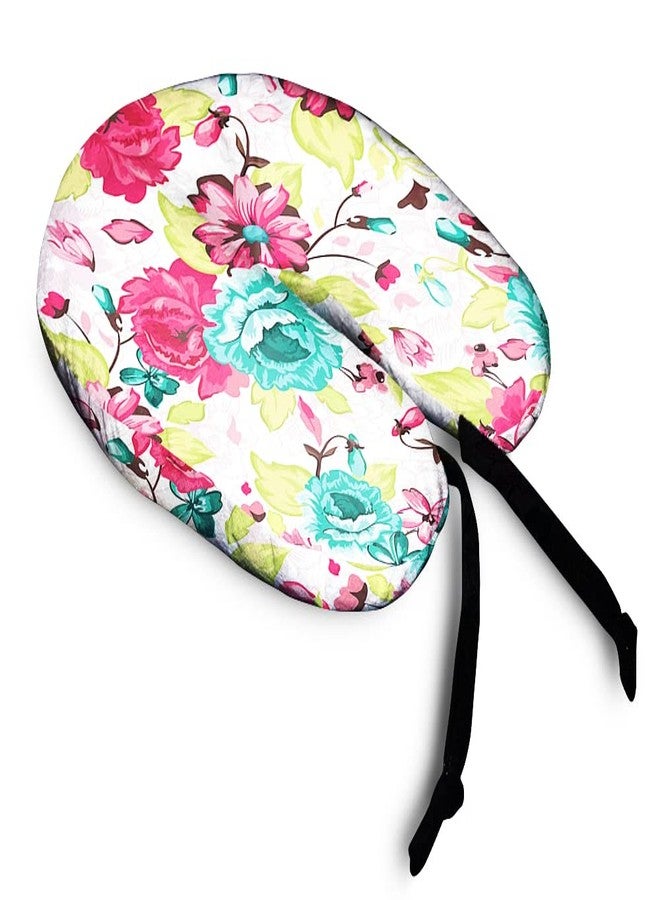 DREAMVIO Velvet Printed Neck Pillow Travel Headrest Accessory for Plane Flight Bus and Office Gifts - 16 X 16 Inch, Shape 18 (Multicolor) - Image 5