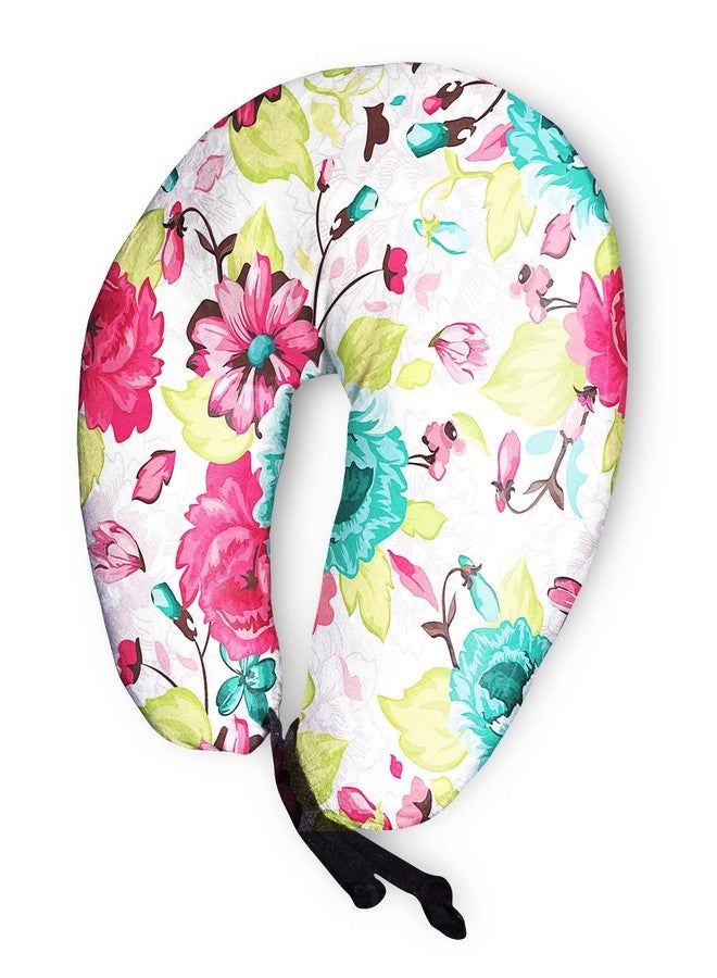 DREAMVIO Velvet Printed Neck Pillow Travel Headrest Accessory for Plane Flight Bus and Office Gifts - 16 X 16 Inch, Shape 18 (Multicolor) - Image 3