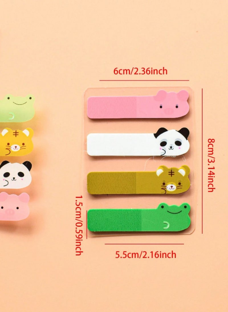 Animal Face Sticky Note Set – 4 Cute Designs with Frogs, Panda, Bear & Tiger (Sized for Journals & Desks) - Image 4