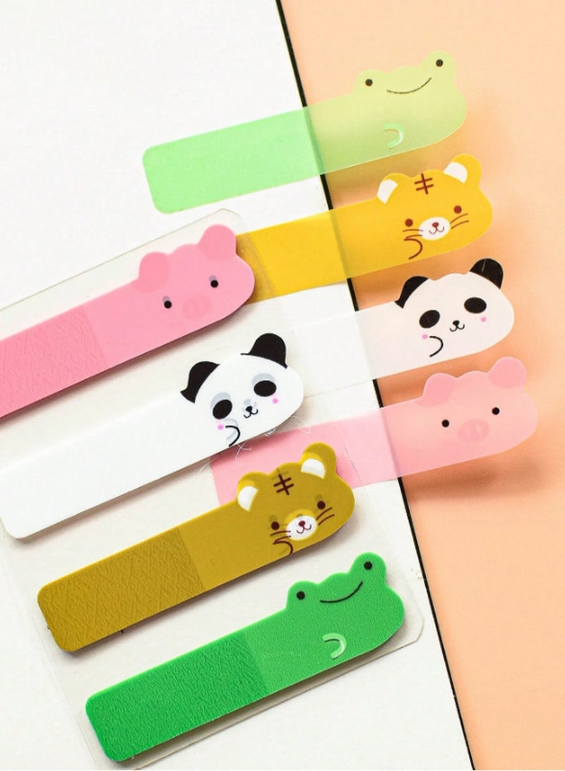 Animal Face Sticky Note Set – 4 Cute Designs with Frogs, Panda, Bear & Tiger (Sized for Journals & Desks) - Image 2