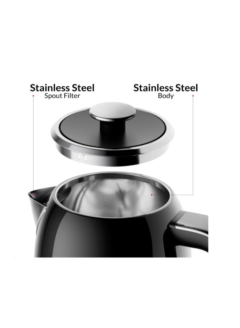 Feller Germany, Retro Style 1.7L Kettle with Thermometer, 2200 W, Stainless Steel Body, STRIX Controller, Dry Boil & Automatic Switch-Off, EK200, 2Y Guarantee-UAE Version - Image 2