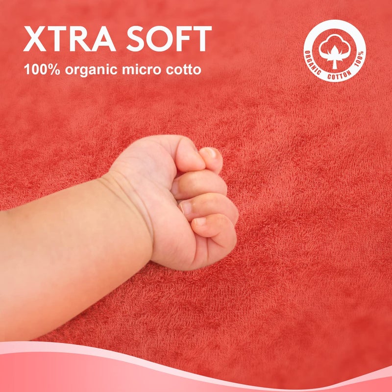 TBEZY Hooded Towel for Kids 100% Cotton Ultra Soft with Unique Animal Design Large for Infants 3-10 Years (Fox) - Image 3