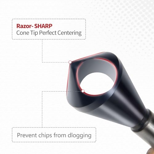 ColumPRO 4PCS Cobalt Single-End Countersink Chamfer Tool Set - Heavy-Duty M35 90-Degree Countersink Bits for Metal, Stainless Steel, Copper, Wood, Fiberboard,SAE 1/4"-3/4", 2-5, 5-10, 10-15, 15-20MM - Image 5