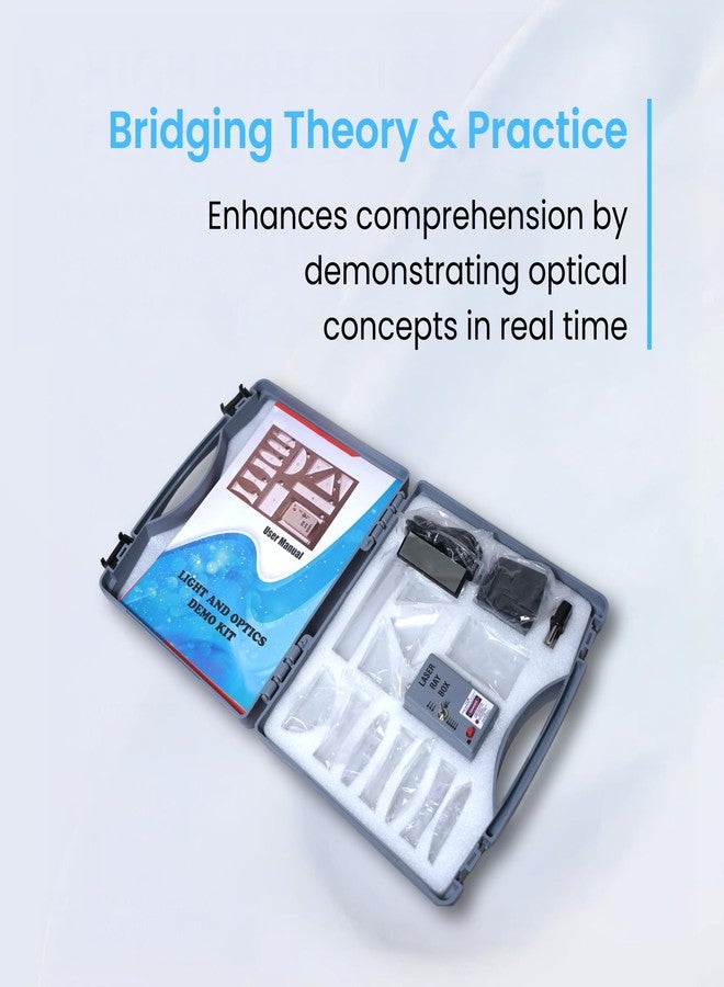 SBT Instruments Light and Optics Class Demo Kit - Experience The Concepts of Lenses | 12 Acrylic Lenses, Ray Box with 3 Beam of Light | Practice Sheets | Physics - Image 4