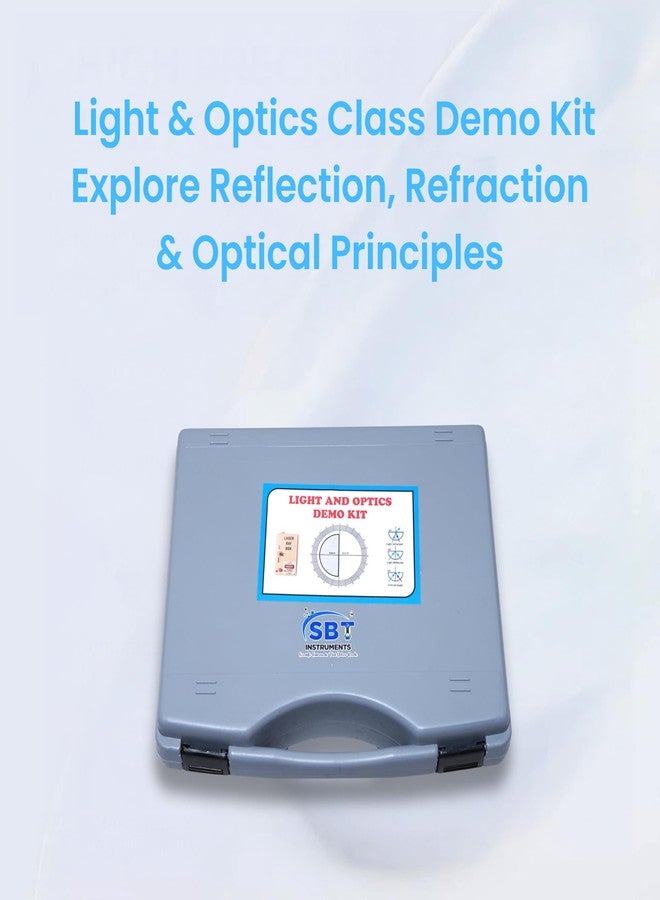 SBT Instruments Light and Optics Class Demo Kit - Experience The Concepts of Lenses | 12 Acrylic Lenses, Ray Box with 3 Beam of Light | Practice Sheets | Physics - Image 2