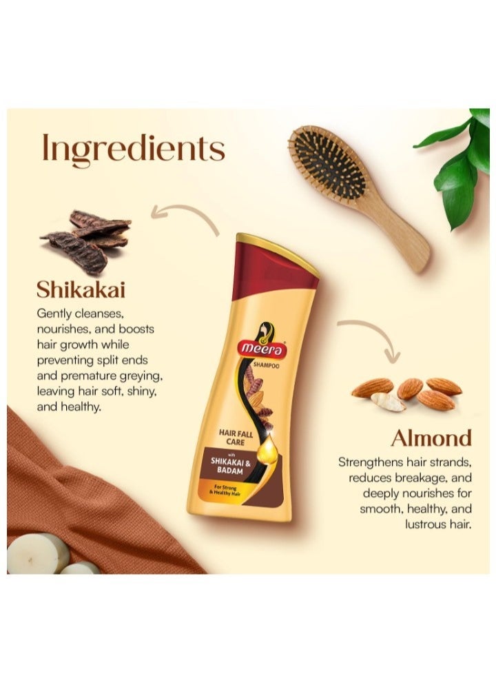 Meera Hair Fall Care Shampoo 180ml – With Shikakai & Badam for Strong, Healthy Hair - Image 4