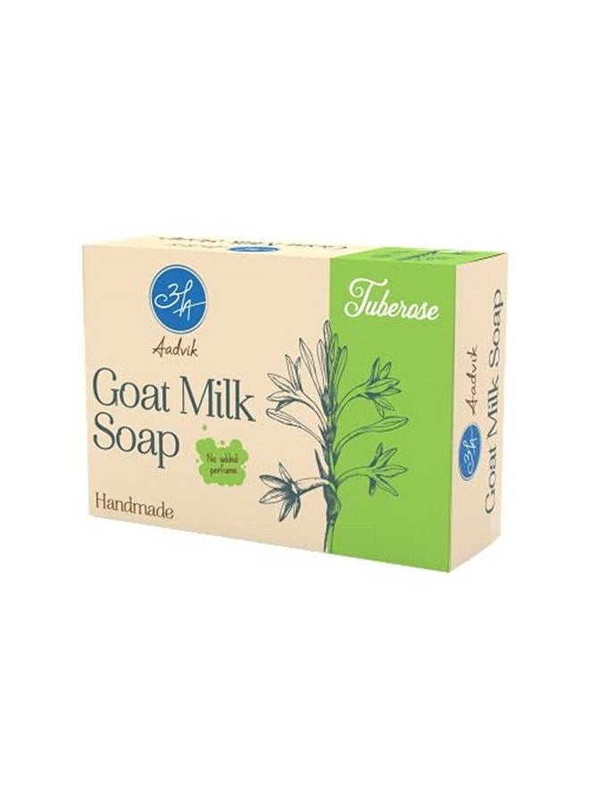 Aadvik Goat Milk Soap With Tuberose ; A Shark Tank Product ;100G  - Image 2