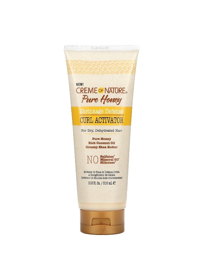 Creme of Nature Creme Of Nature, Pure Honey, Shrinkage Defense, Curl Activator, 10.15 fl oz (310 ml)  - Image 1