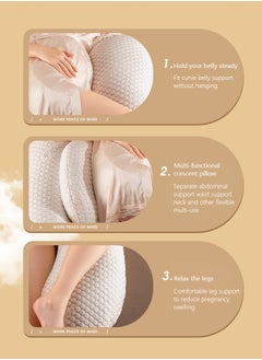 Occuwzz U-Shaped Full Body Maternity Pillow with Detachable & Adjustable Cover - Perfect Pregnancy Support Pillow  - Image 4