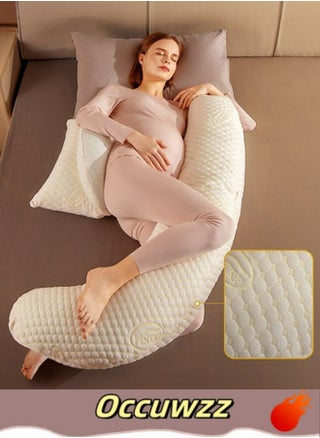U-Shaped Full Body Maternity Pillow with Detachable & Adjustable Cover - Perfect Pregnancy Support Pillow - pzsku/Z1A4DA73FE70629D31EF0Z/45/_/1736419565/849a509a-affb-4347-b752-138921c80861
