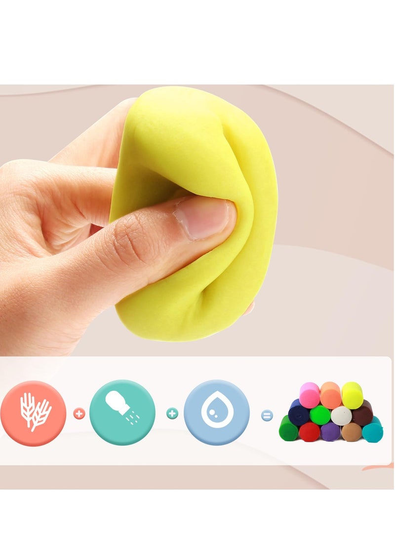 Excefore Color Dough Sets for Kids, Dinosaur Toys and Tools, Volcano Fossils, 13 Piece Accessories for Boys and Girls Ages 4-8, Creative Play for Kids Ages 5-7 Years - Image 5