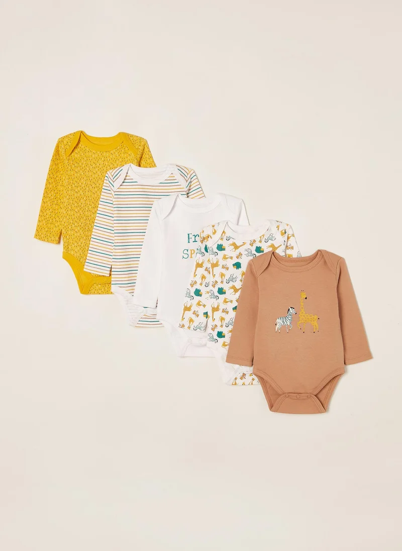 زيبي 5 Bodysuits for Babies 'Free Spirit', Multicoloured