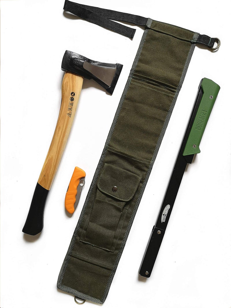 TIPU Axe and Saw Sling, Agawa Saw Bag, Bucksaw Bag, Canvas Sheath for BOREAL21 Folding Bow Saw - Image 3