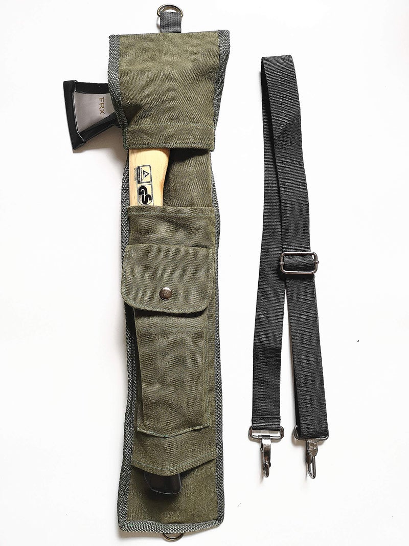 TIPU Axe and Saw Sling, Agawa Saw Bag, Bucksaw Bag, Canvas Sheath for BOREAL21 Folding Bow Saw - Image 5
