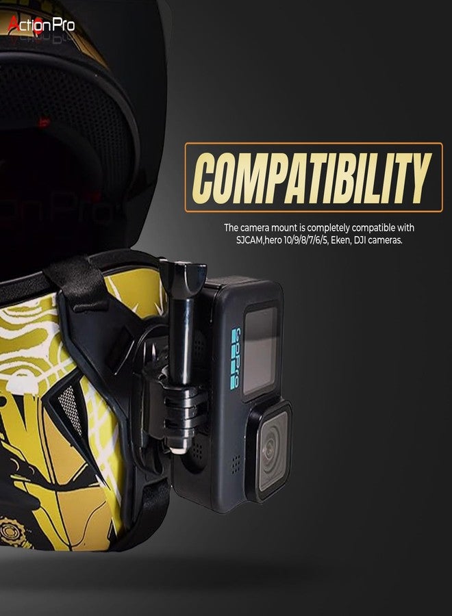 Action Pro 360 Degree Rotatable J-Hook Buckle Base Vertical Surface Mount Adapter Compatible with GoPro-13/12/11/10/9/8/7/6/5/4/3+/3/DJI/Insta-360/Yi/SJCAM & Other Action Cameras - Image 5