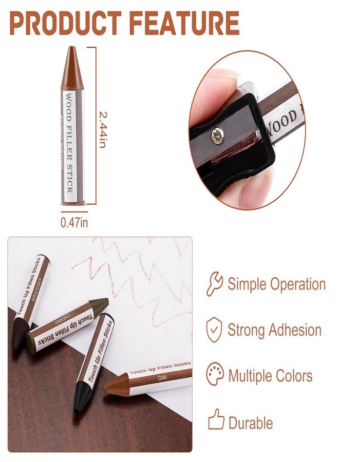 SEISSO Wood Filler Stick, 18 Colors Furniture Crayons for Scratches, Furniture Scratch Repair Wax Filler Stick, Perfect for Restore Hardwood Floor, Holes, Crack, Laminate, Carpenters, Tables, Desks - Image 4