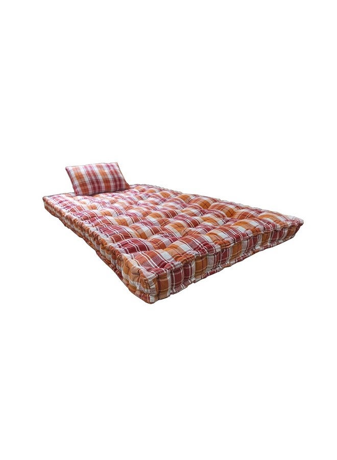 SPINEHEAL MATTRESS SPINEHEAL MATTRESS Box Type Soft Cotton Filled Bed Mattress, Firm Gadda for Floor, Bed, Travelling, Multipurpose, Light Weight, King Size Mattress (72X30, Single Size)  - Image 2