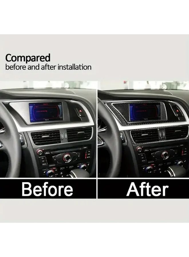 Carbon Fiber Interior Control Panel Sticker Type C LHD For Select Car Models - Image 3