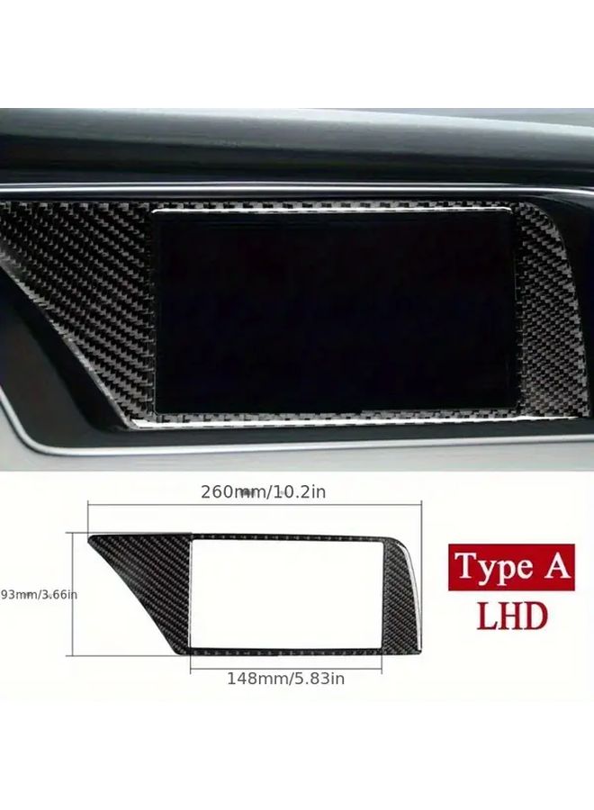 Carbon Fiber Interior Control Panel Sticker Type C LHD For Select Car Models - Image 4