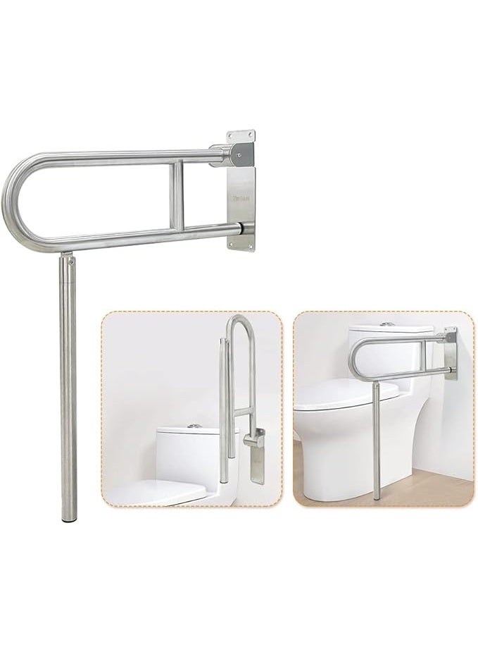 Foldable bathroom support bar for the elderly and disabled – wall-mounted grab bar for toilet and shower to enhance safety and stability - Image 1