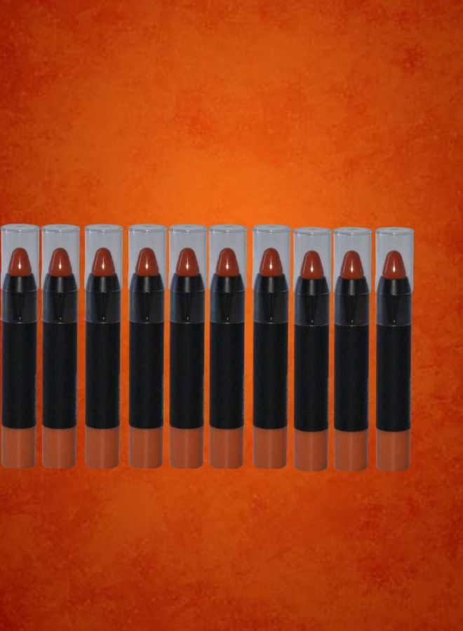 10 Pieces Orange Lipstick Cream Number 20