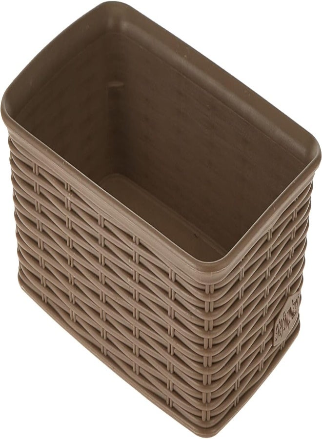 AKDC Stefanplast Elegance Rattan Basket, Dove Grey, 20X14X6 Cm, 30901, Basket- S, Medium - Image 4