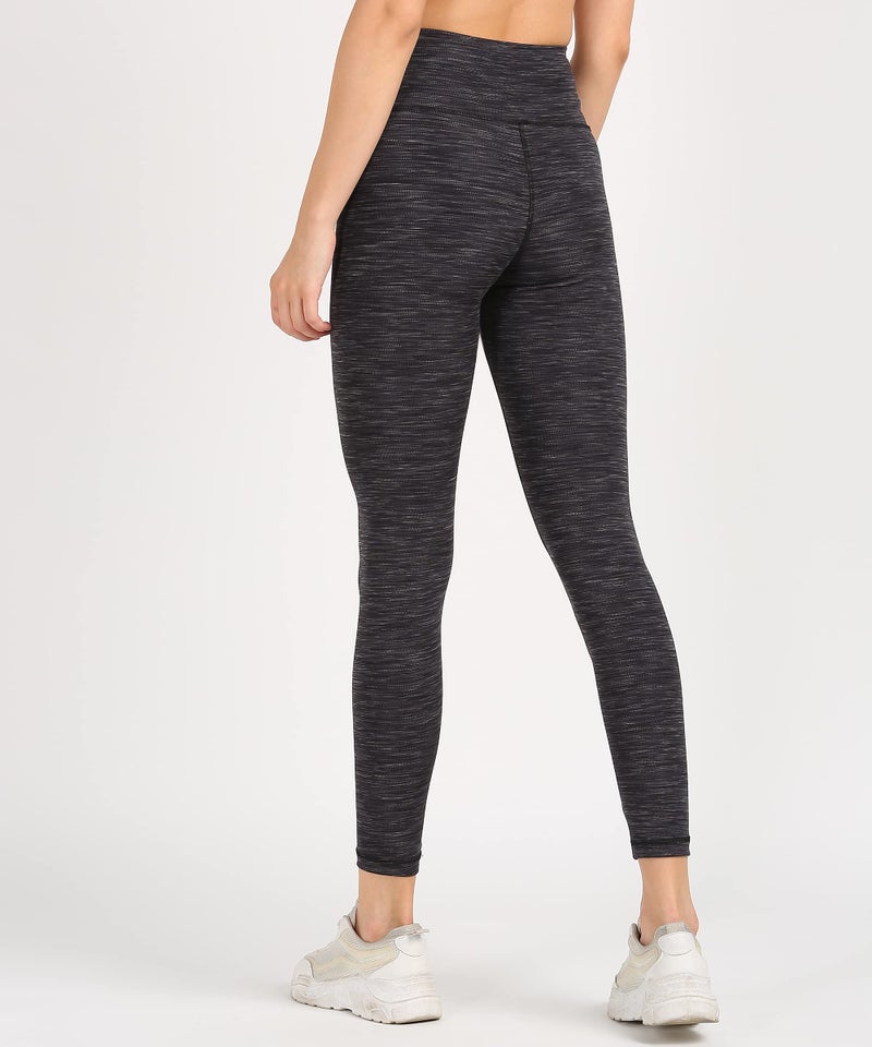 Rock Paper Scissors Women's Skinny Fit Polyester Blend Leggings (ONSWG-TIGHTS-SPACEGREY-S_Space Grey_S) - Image 2