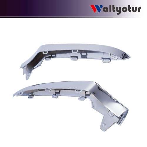 waltyotur والتيتور 1 زوج من تريم الصدام الأمامي الكروم الأيسر والأيمن بديل لـ W212 E200 E250 E300 E350 E400 E500 E550 E63 AMG 2014-2016 - Image 5