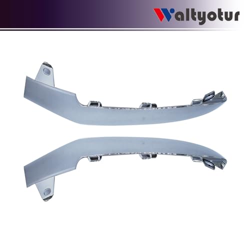 waltyotur والتيتور 1 زوج من تريم الصدام الأمامي الكروم الأيسر والأيمن بديل لـ W212 E200 E250 E300 E350 E400 E500 E550 E63 AMG 2014-2016 - Image 3